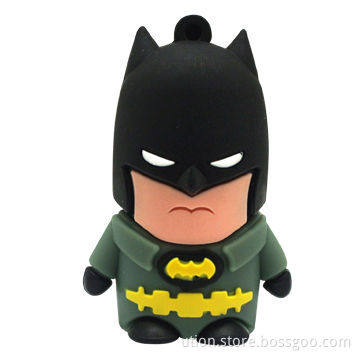PVC Cartoon USB Flash Memory with 1 to 32GB Memory Capacity, Packaging